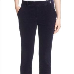 Theory Black Corduroy Trousers, Size 0